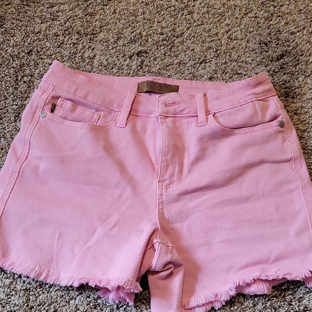 Judy Blue Pink Jean Shorts
